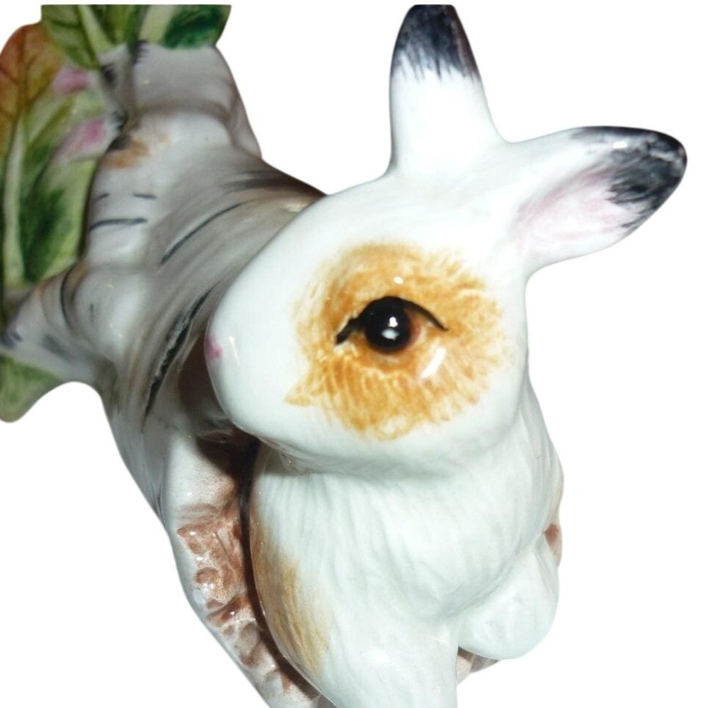 Fitz and Floyd Classics High Sierra Rabbit Bunny Birch Log Ceramic Shaker 5in‎